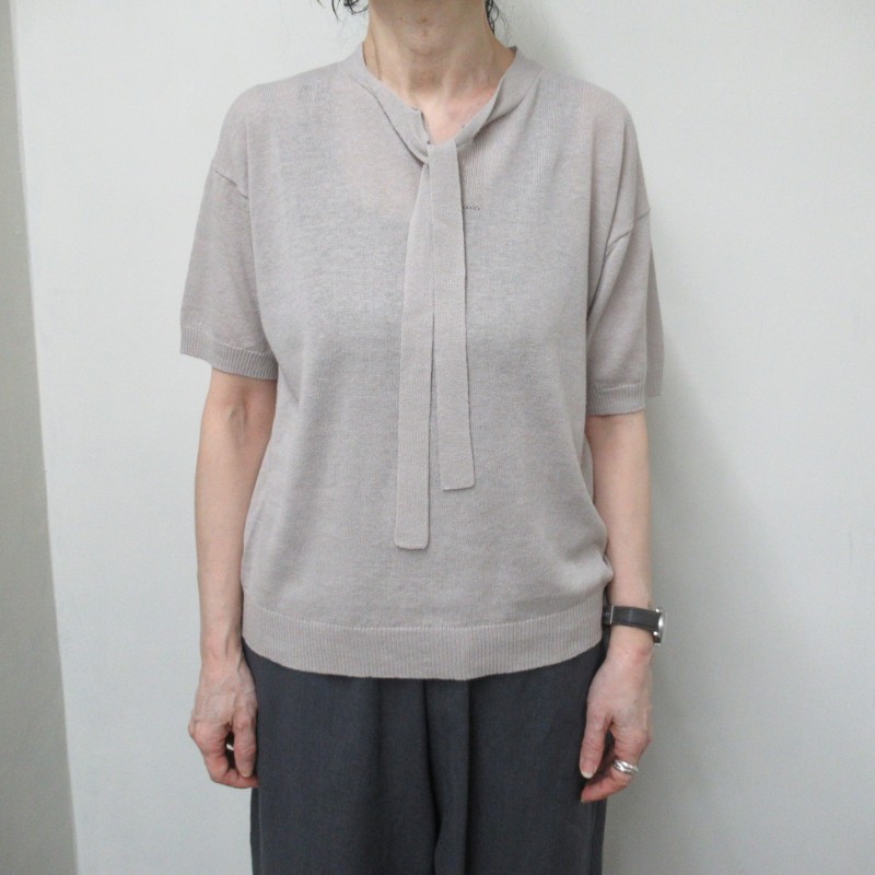 Crespi  棒タイコットンラミープルオーバー /GY16